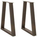 Dining Table Legs V-Shape 2 Pcs Steel