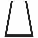 Dining Table Legs V-Shape 2 Pcs Steel