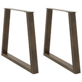 Dining Table Legs V-Shape 2 Pcs Steel