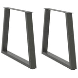 Dining Table Legs V-Shape 2 Pcs Steel