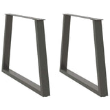 Dining Table Legs V-Shape 2 Pcs Steel
