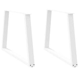Dining Table Legs V-Shape 2 Pcs Steel
