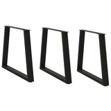 Dining Table Legs V-Shape 2 Pcs Steel