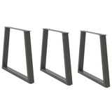 Dining Table Legs V-Shape 2 Pcs Steel