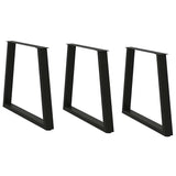 Dining Table Legs V-Shape 2 Pcs Steel
