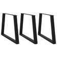 Dining Table Legs V-Shape 2 Pcs Steel