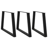 Dining Table Legs V-Shape 2 Pcs Steel
