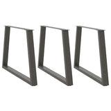 Dining Table Legs V-Shape 2 Pcs Steel
