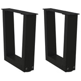 Coffee Table Legs V-Shape 2 Pcs Steel