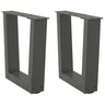 Coffee Table Legs V-Shape 2 Pcs Steel