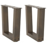 Coffee Table Legs V-Shape 2 Pcs Steel