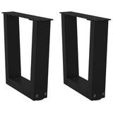 Coffee Table Legs V-Shape 2 Pcs Steel