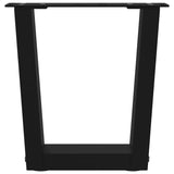 Coffee Table Legs V-Shape 2 Pcs Steel