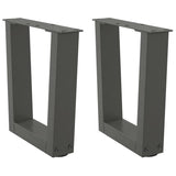 Coffee Table Legs V-Shape 2 Pcs Steel