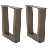 Coffee Table Legs V-Shape 2 Pcs Steel