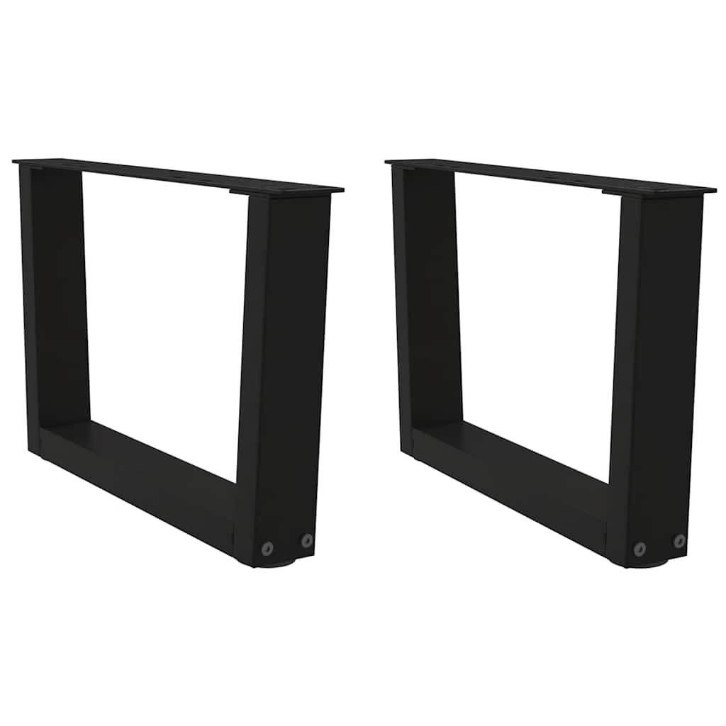 Coffee Table Legs V-Shape 2 Pcs Steel