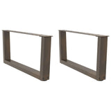 Coffee Table Legs V-Shape 2 Pcs Steel