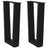 Coffee Table Legs V-Shape 2 Pcs Steel
