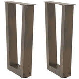 Coffee Table Legs V-Shape 2 Pcs Steel