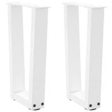 Coffee Table Legs V-Shape 2 Pcs Steel