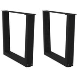 Coffee Table Legs V-Shape 2 Pcs Steel