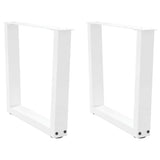 Coffee Table Legs V-Shape 2 Pcs Steel