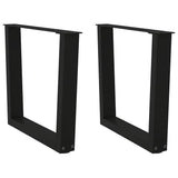 Coffee Table Legs V-Shape 2 Pcs Steel