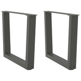 Coffee Table Legs V-Shape 2 Pcs Steel