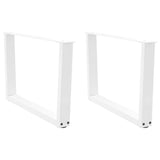 Coffee Table Legs V-Shape 2 Pcs Steel