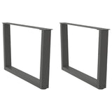 Coffee Table Legs V-Shape 2 Pcs Steel
