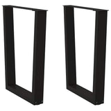 Coffee Table Legs V-Shape 2 Pcs Steel
