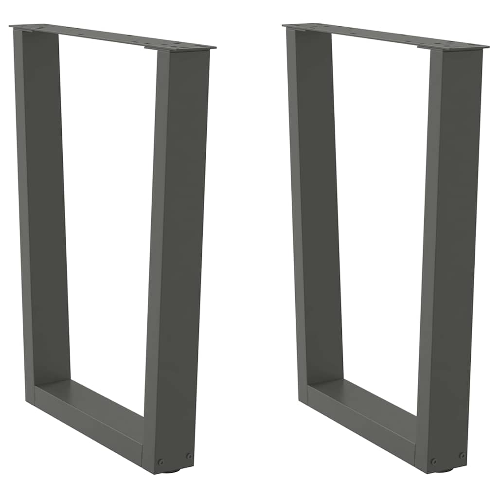 Coffee Table Legs V-Shape 2 Pcs Steel