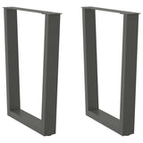 Coffee Table Legs V-Shape 2 Pcs Steel