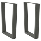 Coffee Table Legs V-Shape 2 Pcs Steel