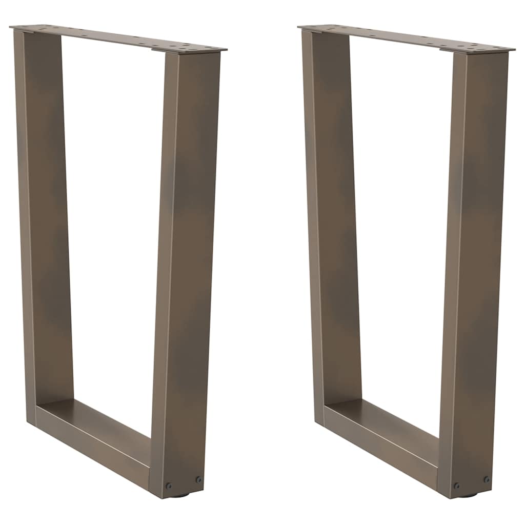 Coffee Table Legs V-Shape 2 Pcs Steel