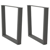 Coffee Table Legs V-Shape 2 Pcs Steel