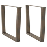 Coffee Table Legs V-Shape 2 Pcs Steel