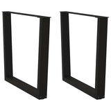 Coffee Table Legs V-Shape 2 Pcs Steel