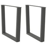 Coffee Table Legs V-Shape 2 Pcs Steel