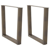 Coffee Table Legs V-Shape 2 Pcs Steel