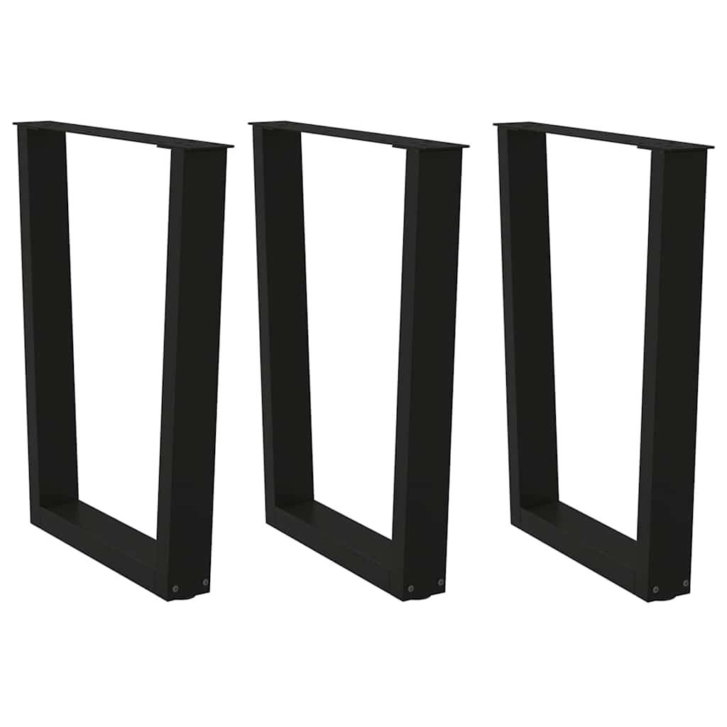Coffee Table Legs V-Shape 2 Pcs Steel