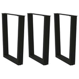 Coffee Table Legs V-Shape 2 Pcs Steel