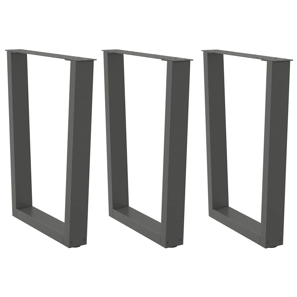 Coffee Table Legs V-Shape 2 Pcs Steel