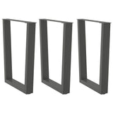 Coffee Table Legs V-Shape 2 Pcs Steel