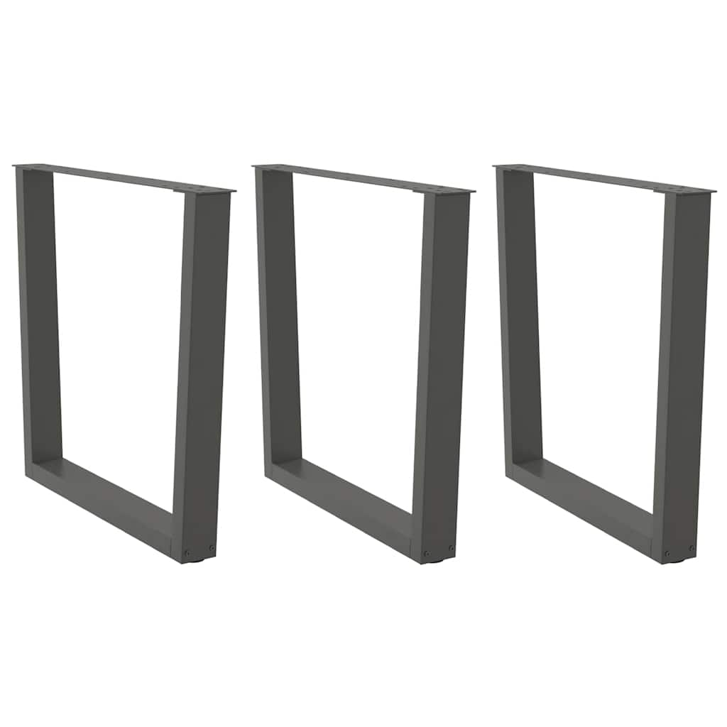 Coffee Table Legs V-Shape 2 Pcs Steel