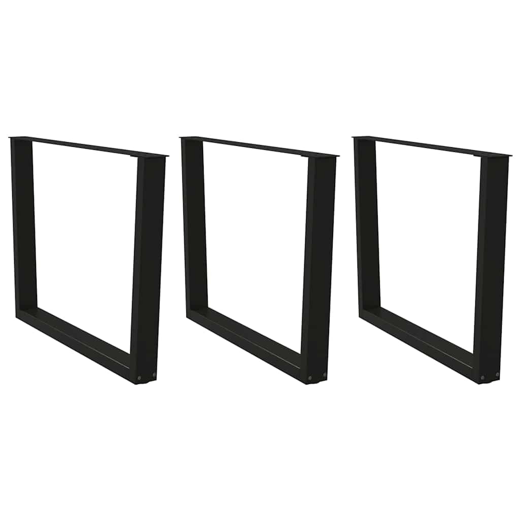 Coffee Table Legs V-Shape 2 Pcs Steel