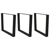 Coffee Table Legs V-Shape 2 Pcs Steel