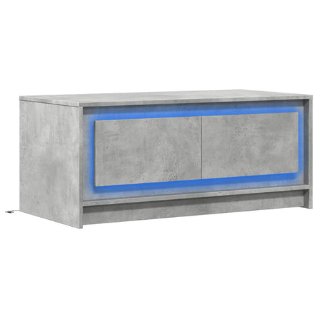 Coffee Table With Led Lights Engineered Wood