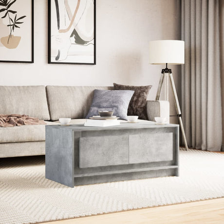 Coffee Table With Led Lights Engineered Wood