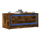 Coffee Table With Led Lights Engineered Wood